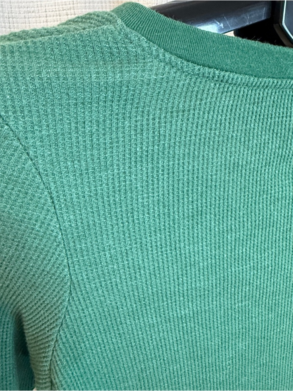 Michigan State Ribbed V-Neck Long-Sleeve Tee - Picture 5 of 7